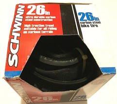 Schwinn Mountain Carbon Steel Bike Tire 26&quot; Item No. SW75446 New - £23.77 GBP
