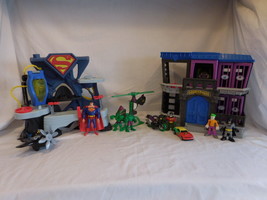 Fisher Price Imaginext DC Superheroes  Batman Superman Hulk Joker huge lot - $14.87