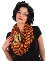Harry Potter Gryffindor Logo Illustrated Lightweight Polyester Infinity Scarf - £13.63 GBP