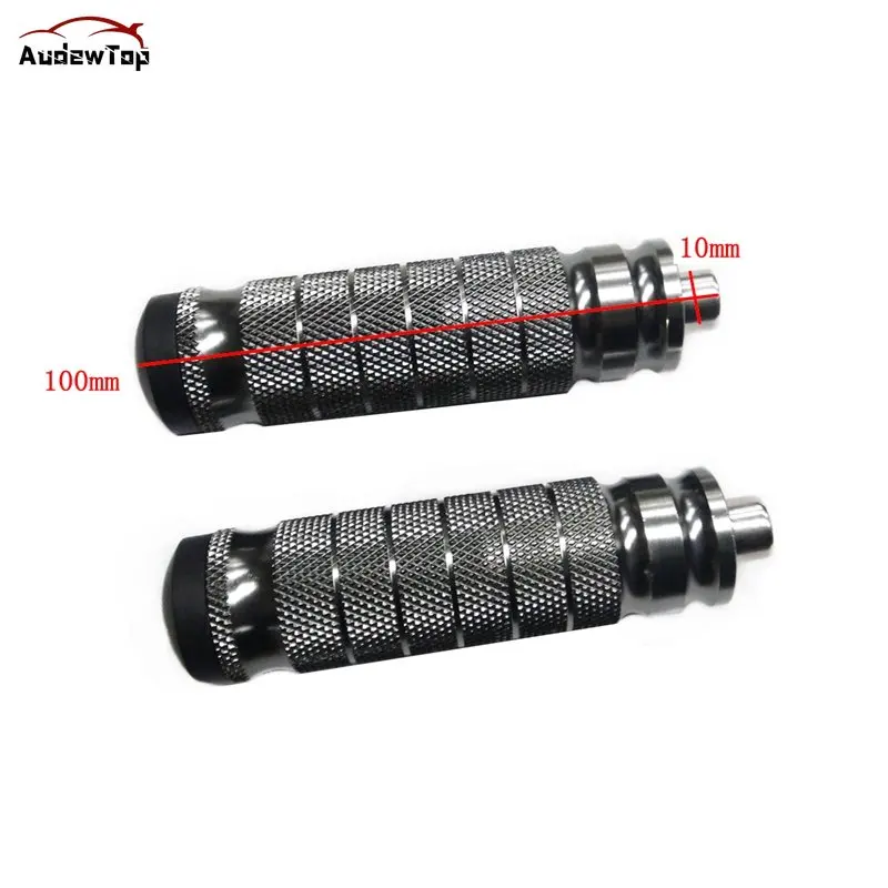 A Pair 8MM Universal Motorcycle Motorbike Rear Foot Pegs Pedal For Yamah... - $24.76