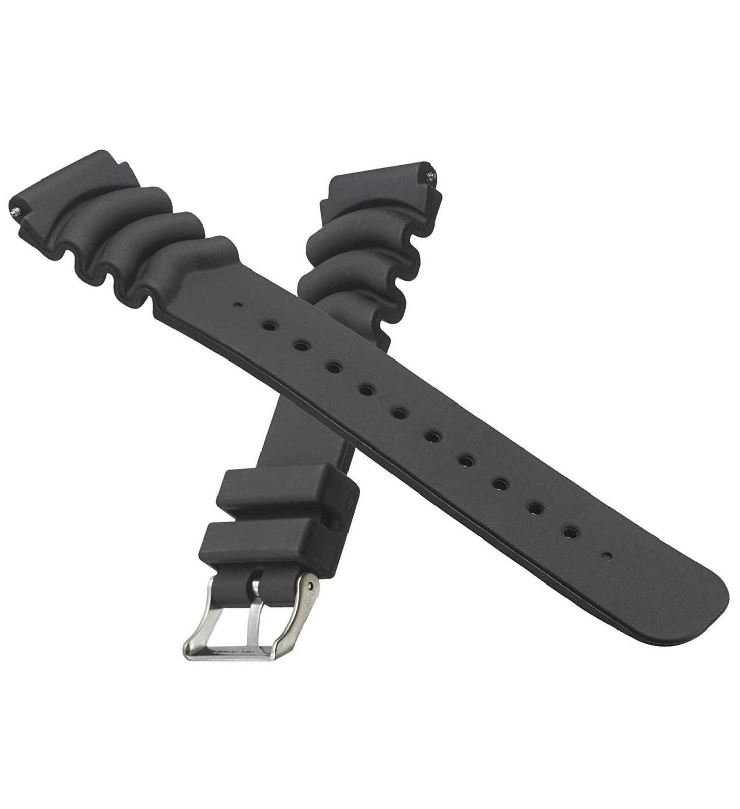 Heavy Duty Black Rubber Watch Band for Diver Watches Tools & Repair Kits