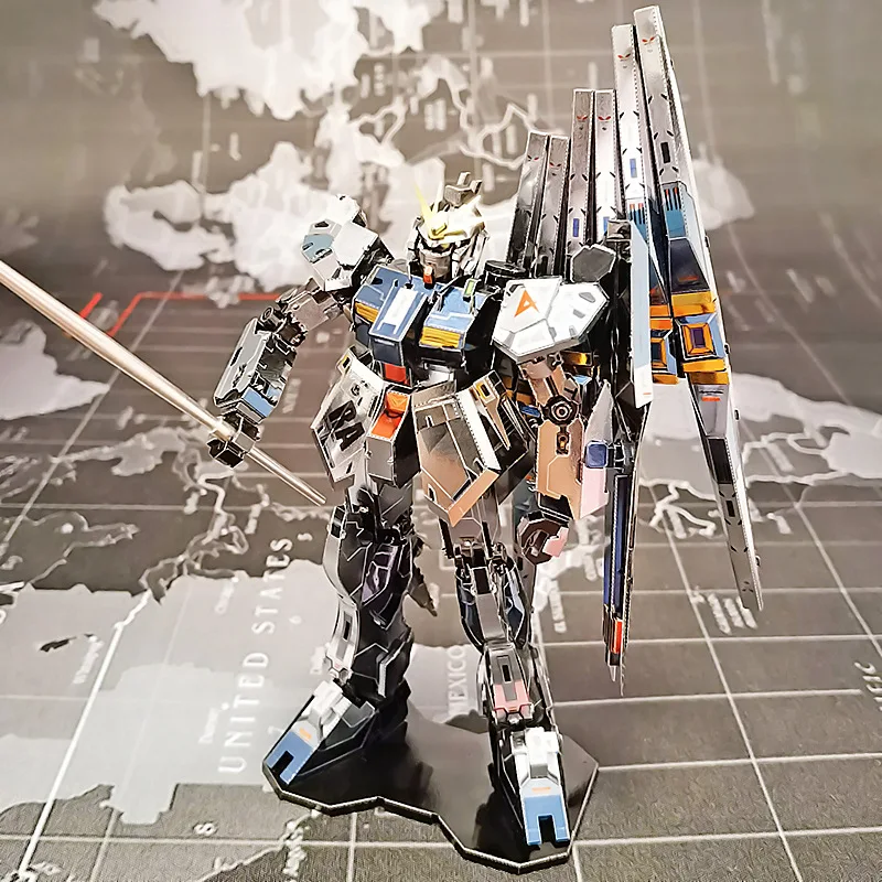 New hand-made metal three-dimensional puzzle dare assembly model rx-93 Nu Gundam - $24.06+