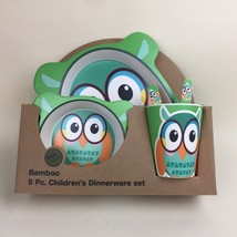 Certified International 5 Pc. Bamboo Children’s Owl Dinnerware Set New - $17.82