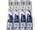 4 Pack Oral-B Medium Cross Action Toothbrushes 90% Plaque Removal - £18.78 GBP