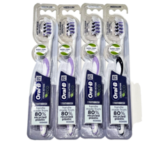 4 Pack Oral-B Medium Cross Action Toothbrushes 90% Plaque Removal - $23.99