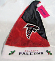 NFL Atlanta Falcons Season Spirit Red &amp; Black Basic Santa Hat by FOCO - £22.37 GBP