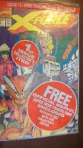 X-FORCE Marvel Comics 1 August 1991 In Original Sealed Bag With Trading Card - £31.93 GBP