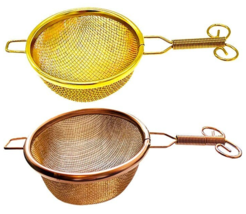 Double Layer Tea Strainer/Infuser/Sifter/Filter/Colander/Teaware/Brewing Utensil - £7.19 GBP