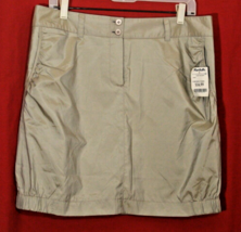 Annika Cutter &amp; Buck Women’s Sz 10 Golf Tennis Skirt Skort Shimmer Beige - $15.79