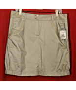 Annika Cutter &amp; Buck Women’s Sz 10 Golf Tennis Skirt Skort Shimmer Beige - €13,71 EUR