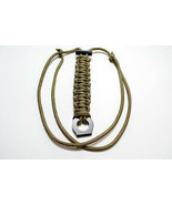 Adj. Fire Starter Necklace With Xtra Khak Fish &amp; Fire 550 Paracord Survi... - $14.50 CAD