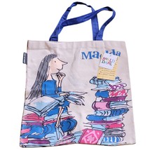 Matilda Roald Dahl Out of Print Literary Book-Themed Canvas Tote Carrying Bag - £19.53 GBP