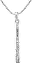 Silver Plated Woodwinds Musical Instrument Necklace - £27.02 GBP