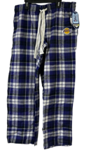 Concept Sport Women&#39;s Los Angeles Lakers Flannel Plaid Pajama Pants, Blu... - $19.79