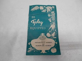 Old Vtg 1950&#39;s Be Foley Equipped Brochure Pamphlet Advertising Kitchenware - £7.90 GBP