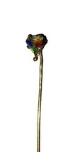 Vintage Stick Pin Hat Crystal Rainbow Prism Heart Retro MCM Estate - £7.85 GBP