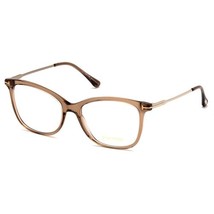 TOM FORD FT5510 045 Transparent Brown/Rose Gold 52mm Eyeglasses New Auth... - $150.26