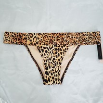 VICTORIA&#39;S SECRET Brazilian Swim Bottom Medium M Pelosa Leopard Bikini - $24.97