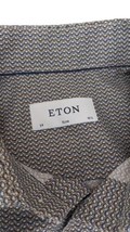 Eton Dress Shirt Slim Fit Size 15.5 / 39  Geometric Print Medium - £31.64 GBP