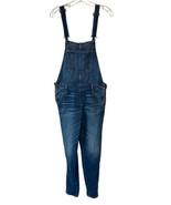 Abercrombie &amp; Fitch Allie Boyfriend Blue Denim Overalls Women SMALL Bib - £22.31 GBP