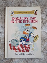 VINTAGE 1988 Disney Donald Duck Day in the Kitchen Hardcover Book Rhyming Reader - £9.86 GBP