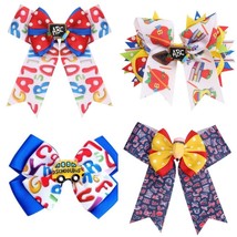 NEW Back to School Girls 5-inch Hair Bow Clip  - £4.77 GBP+
