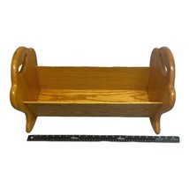 Vintage Hand Made Wooden Baby Doll Cradle Unbranded - $189.62