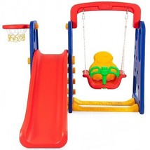 3-in-1 Junior Children Climber Slide Playset - Color: Multicolor - $375.99