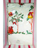 Vintage New Old Stock Christmas Woodland Animals Snowy Scene Paper Table... - £6.25 GBP