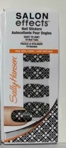 Sally Hansen Salon Effects Nail Stickers #160 BLACK TO BASICS Wool Art - $4.99