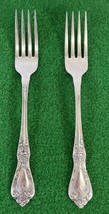 2 Dinner Fork Kennett Square Distinction Deluxe Oneida HH Stainless - $19.79