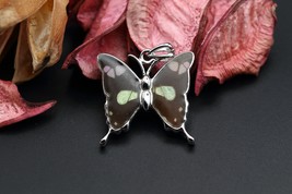 Navia Jewelry Butterfly Wings Graphium weiskei Silver Pendant NP-2W Korea - £67.00 GBP