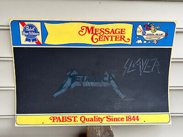 Rare Pabst Blue Ribbon Message Center Blackboard Vtg Cool Blue 1979  Adv... - £143.84 GBP