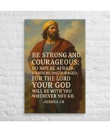 Joshua 1:9 Bible Verse Canvas Print - Be Strong &amp; Courageous Wall Art - $89.00+