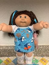 Vintage Cabbage Patch Kid Girl Brown Hair Brown Eyes OK Factory Head Mold 3 1985 - £146.17 GBP