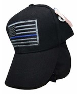 K&#39;s Novelties USA Blue Line Police Law Tactical Black/Grey Patch Embroid... - $13.52 CAD