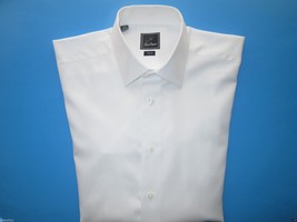 David Donahue Spread French Diamonds Men Dress Shirt White 17 | 36-37 $135 UPC40 - £27.90 GBP
