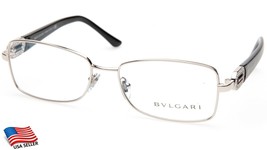 New Bvlgari 2125-B-M 102 SILVER/BLACK Eyeglasses Frame 54-16-135mm B34mm Italy - £123.74 GBP