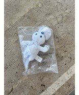 1999 Pillsbury Doughboy 6&quot; Mini Beanie Bean Bag White Plush Doll Dough Boy  - $127.77 MXN