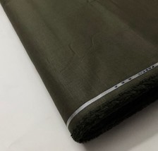 Pure Cotton olive green Fabric Plain Solid Fabric, Dress, Gown Fabric - COTF33 - $7.49+