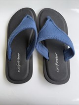 Comfortview Women&#39;s (8)The Sylvia Soft Footbed Thong Slip On Sandal Wide - $23.63