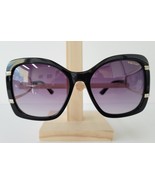Caviar 2007 Sunglasses Women&#39;s Oversize Black Gold Authentic New - $285.95