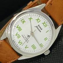 Genuine Vintage Hmt Jawan Winding Indian Mens White Watch 584a-a307328-6 - £15.71 GBP