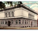 Hart Memorial Library Building Troy New York UNP Unused DB Postcard W15 - £3.12 GBP