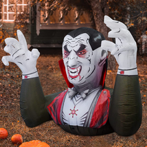 6 FT Halloween Inflatable Vampire Dracula Outdoor Decoration Blow up Yar... - $47.50