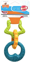 Nylabone Puppy Chew Teething Rings Bacon Flavor 1 count - £20.34 GBP