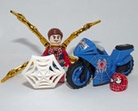 Minifigure Custom Toy Spider-Man Tobey Maguire with Motorcycle Marvel No... - $6.10