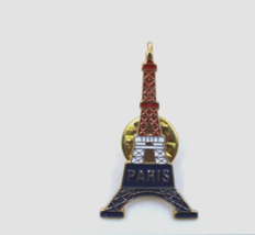 Eiffel Tower La tour Eiffel Paris France Collectible Pin Pinback Button Souvenir - £11.64 GBP