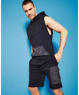 Royalty by Maluma Men&#39;s Relaxed-Fit Mixed-Media 9-1/2 Utility Shorts Bla... - €29,17 EUR