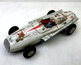 Vintage Japan Friction Jet Streamliner Race Car Tin Litho Bandai Ichimura Motor - £34.52 GBP